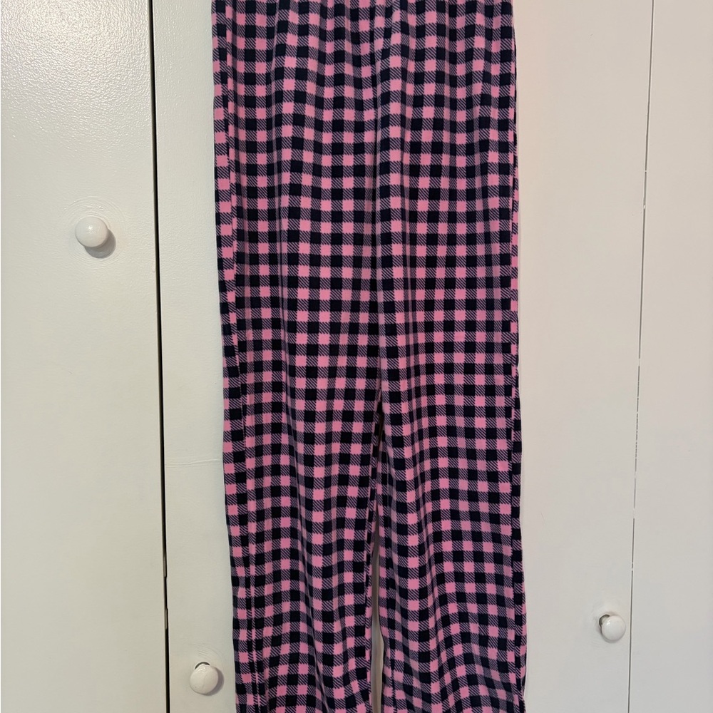 Joe Fresh Pink and Black Plaid Kids Pajama pant